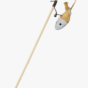 varitas pompom multicolor con pluma y cascabel