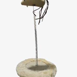 rascador raton con pluma base 23x13x13cm